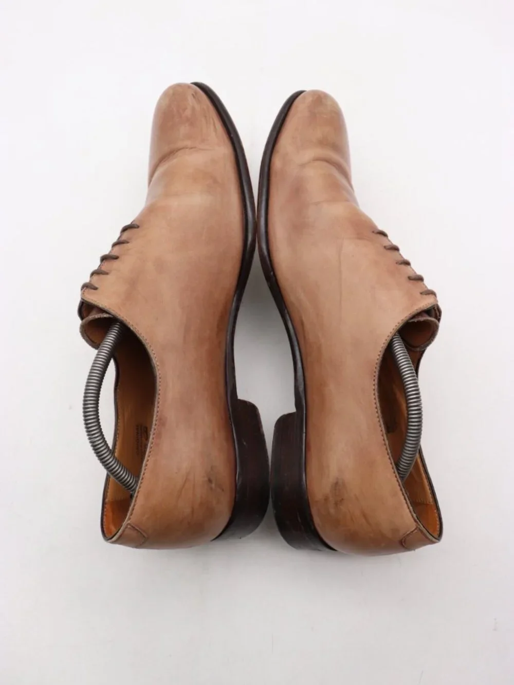 Paul Evans Oxford Dress Shoes Men’s Size 10.5 Brown Leather Plain Toe Lace-Up